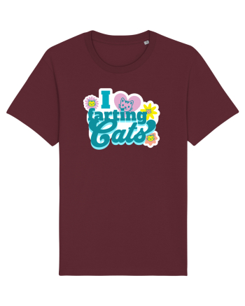 I Love Farting Cats Burgundy