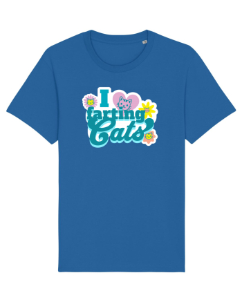 I Love Farting Cats Royal Blue