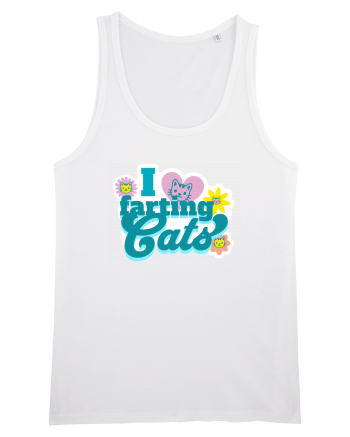 I Love Farting Cats White