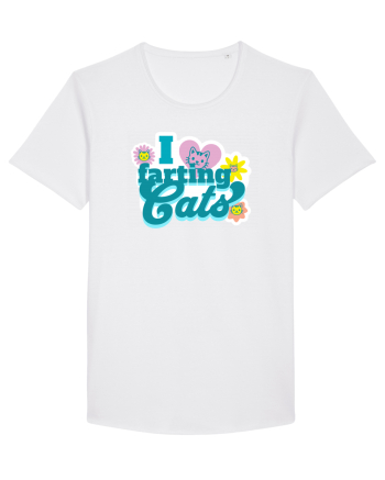 I Love Farting Cats White