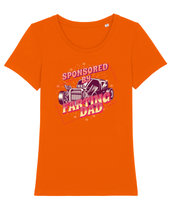 Sponsored By Farting Dad Bright Orange