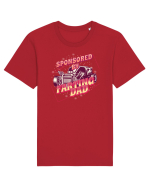 Sponsored By Farting Dad Tricou mânecă scurtă Unisex Rocker