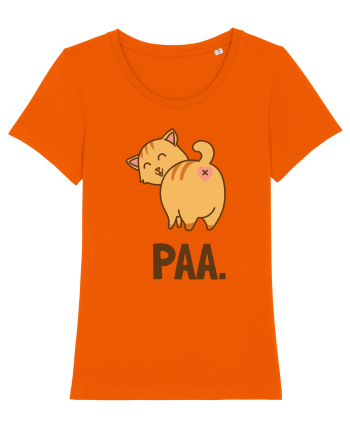 Pisica Rautacioasa cu Citat Bright Orange