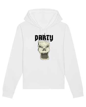 Skull head party text White