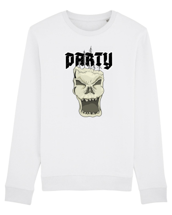 Skull head party text White