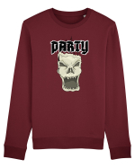 Skull head party text Bluză mânecă lungă Unisex Rise