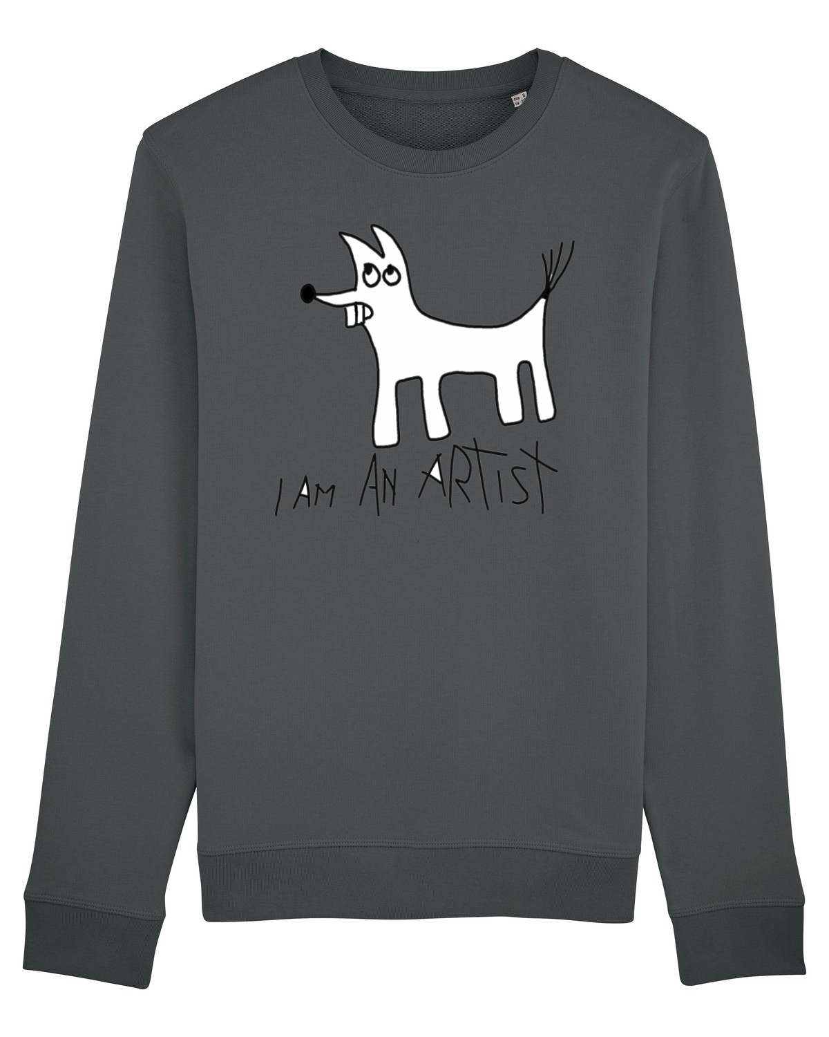 Bluză mânecă lungă Unisex Rise Anthracite