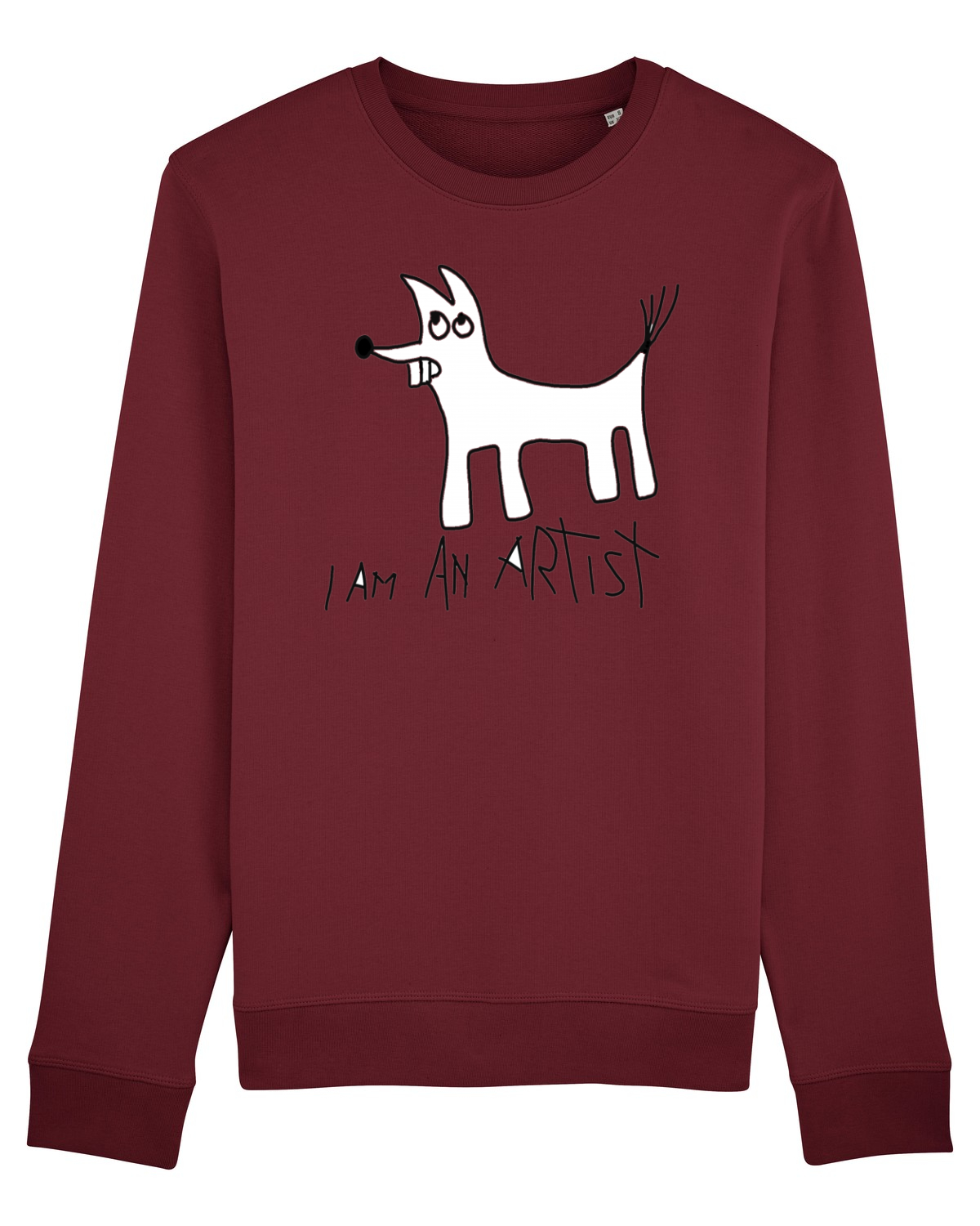 Bluză mânecă lungă Unisex Rise Burgundy