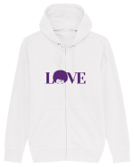 LOVE Hanorac cu fermoar Unisex Connector