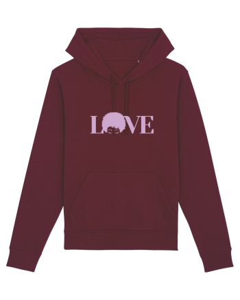 LOVE / pink Burgundy