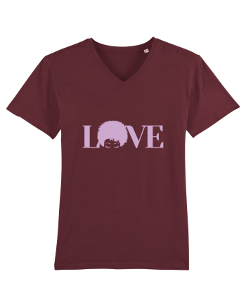 LOVE / pink Burgundy