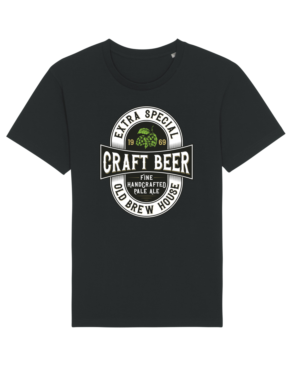 Tricou mânecă scurtă Unisex Rocker Black