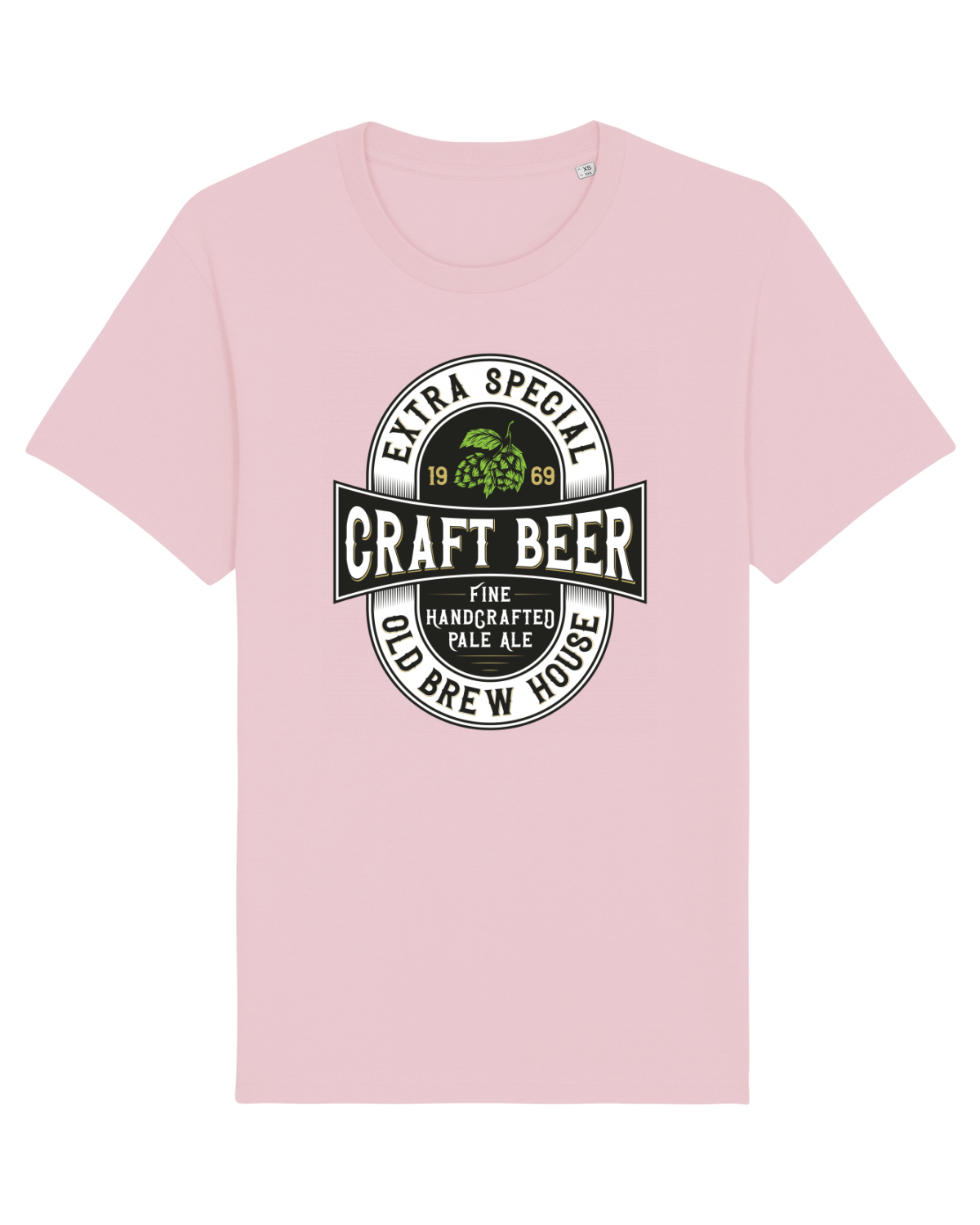 Tricou mânecă scurtă Unisex Rocker Cotton Pink