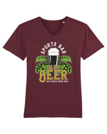 Save Water Drink Beer Burgundy