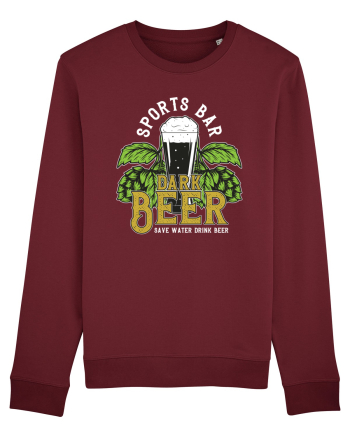 Save Water Drink Beer Burgundy