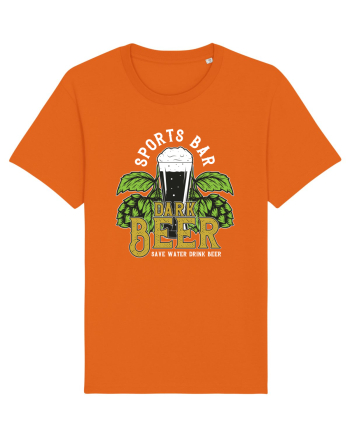 Save Water Drink Beer Bright Orange