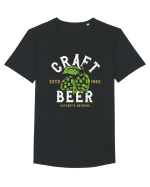 Craft Beer Tricou mânecă scurtă guler larg Bărbat Skater