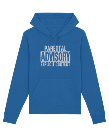 Parental Advisory Explicit Content Royal Blue