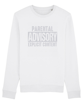 Parental Advisory Explicit Content White