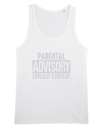 Parental Advisory Explicit Content White