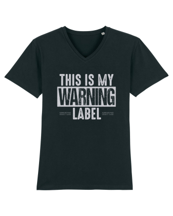 This Is My Warning Label Black