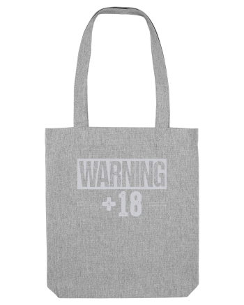 Warning +18 Heather Grey