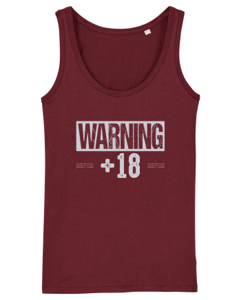 Warning +18 Burgundy