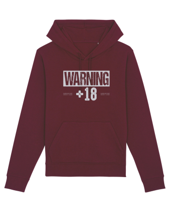Warning +18 Burgundy