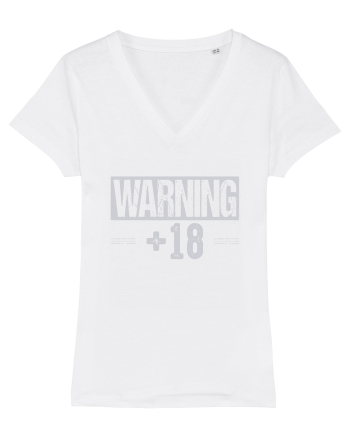 Warning +18 White