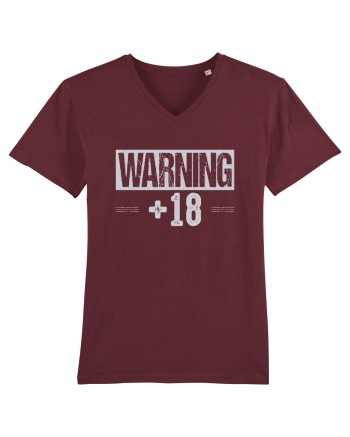 Warning +18 Burgundy