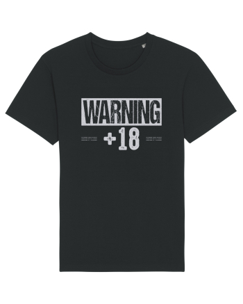 Warning +18 Black