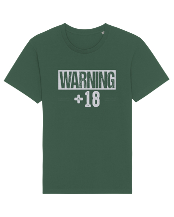 Warning +18 Bottle Green