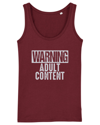 Warning Adult Content Burgundy