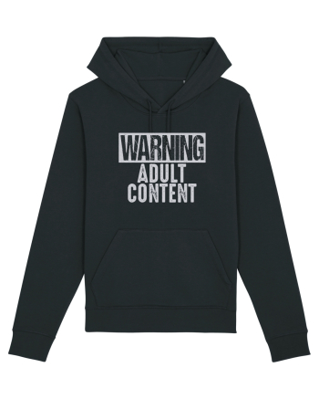Warning Adult Content Black