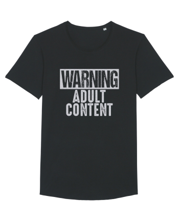 Warning Adult Content Black