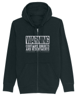 Warning Contains Regrets And Resentments Hanorac cu fermoar Unisex Connector