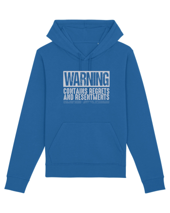 Warning Contains Regrets And Resentments Royal Blue