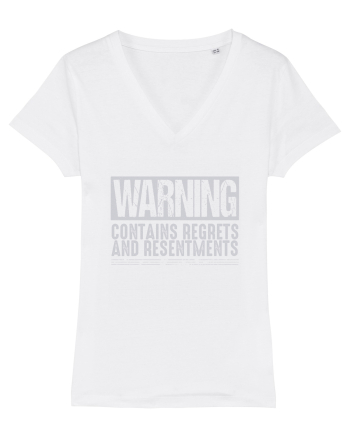 Warning Contains Regrets And Resentments White