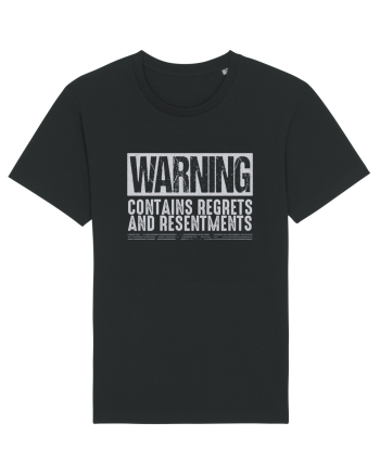 Warning Contains Regrets And Resentments Black