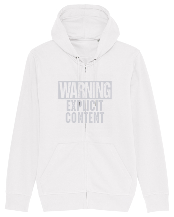 Warning Explicit Content White