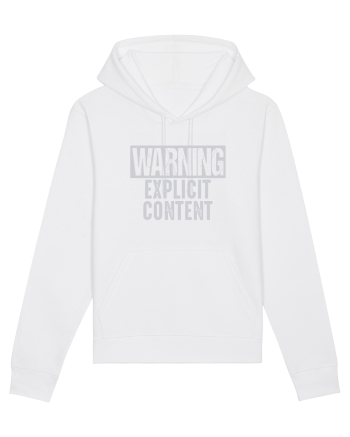 Warning Explicit Content White