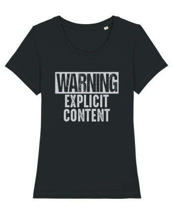 Warning Explicit Content Black