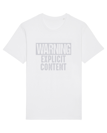 Warning Explicit Content White