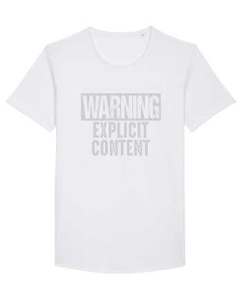 Warning Explicit Content White