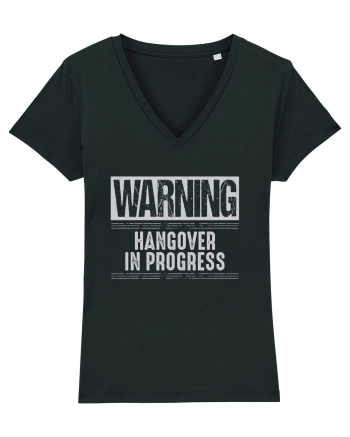Warning Hangover In Progress Black