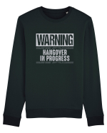 Warning Hangover In Progress Bluză mânecă lungă Unisex Rise