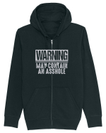 Warning May Contain An Asshole Hanorac cu fermoar Unisex Connector