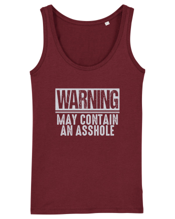 Warning May Contain An Asshole Burgundy
