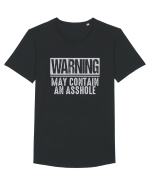 Warning May Contain An Asshole Tricou mânecă scurtă guler larg Bărbat Skater
