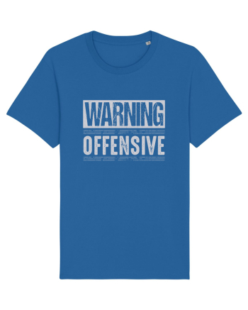 Warning Offensive Royal Blue